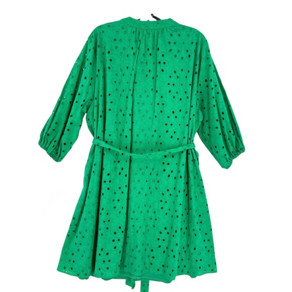 R.N Studio By Ronni Women's Pullover Lined Green Eyelet Dress Size 3X NWT $99.00 - Picture 3 of 12